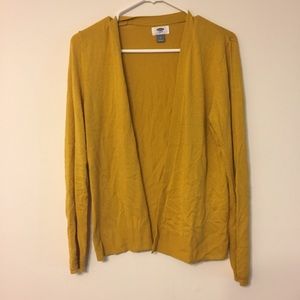 Old Navy Yellow Cardigan